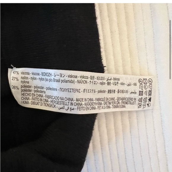 ZARA Sweater Pants Joggers Black Large - Picture 2 of 2